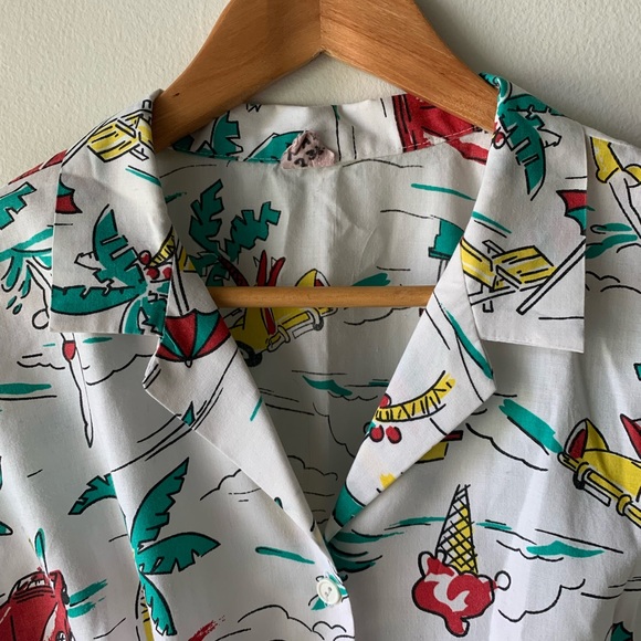 Vintage Aloha Button-Down Shirt - Picture 2 of 6